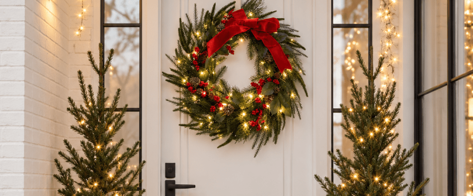 Como decorar a entrada de casa para o Natal: ideias simples e acolhedoras - Gato Preto