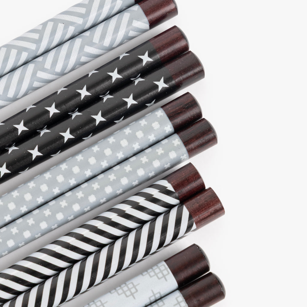 Lot de 5 baguettes noires standard CHOPSTICKS