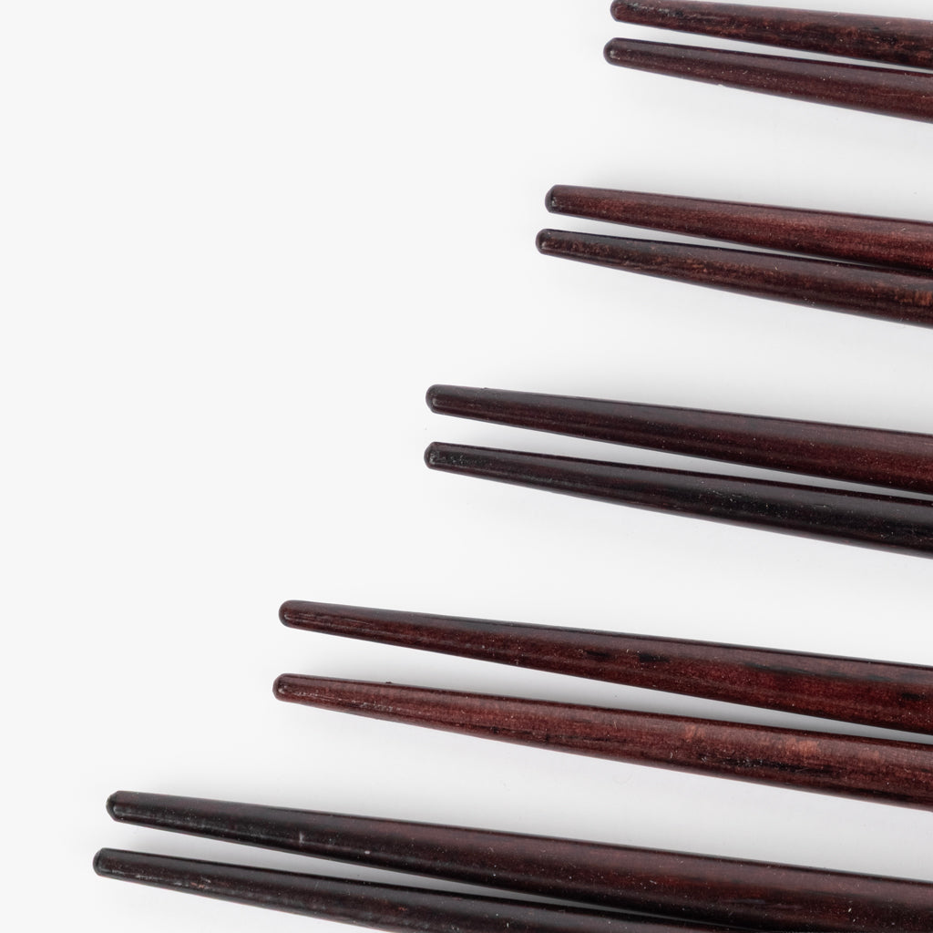 Lot de 5 baguettes noires standard CHOPSTICKS