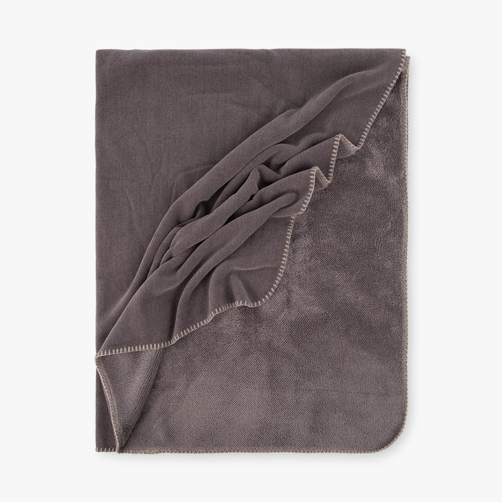 Manta Chenila Cinzento  240x220 ALASKA