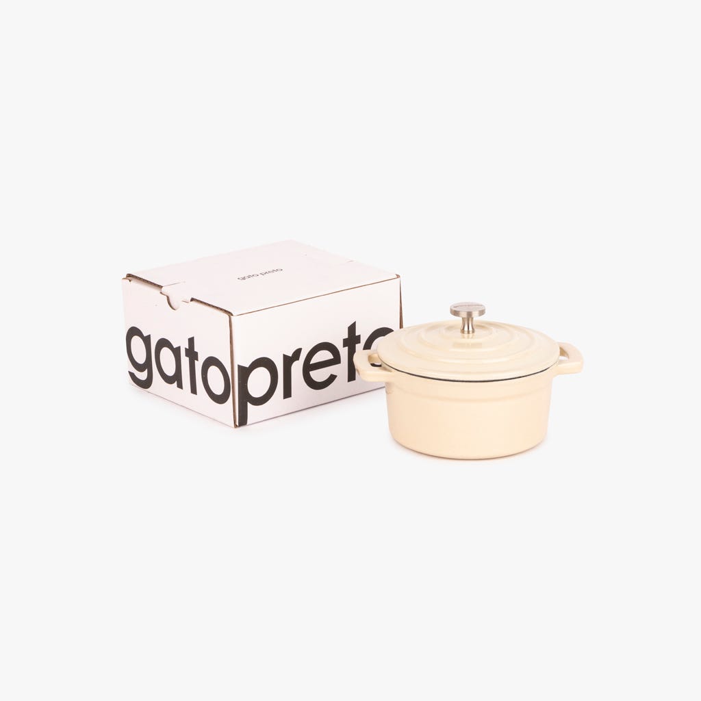 Cacerola mini hierro fundido Blanco D10cm | 0,25 L CHEF