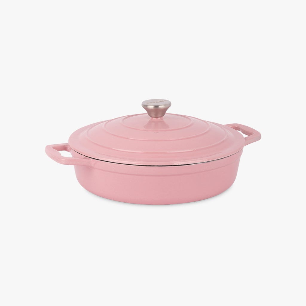 Cacerola hierro fundido rosa D28 cm | 3,4L SUMMER PASTELS