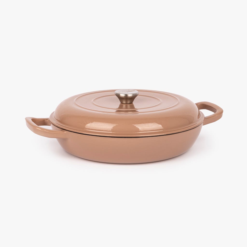 Caçarola Paella de ferro fundido Bege D30 CHEF