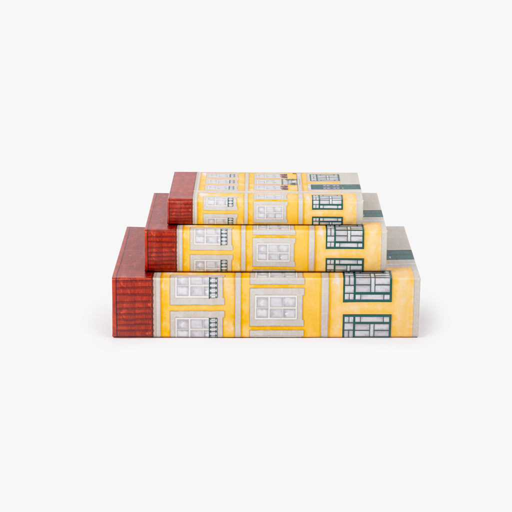 Yellow book box 21x13cm VILLAGE