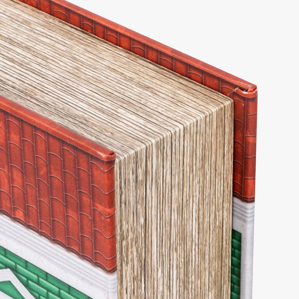 Green book box 33x22cm VILLAGE