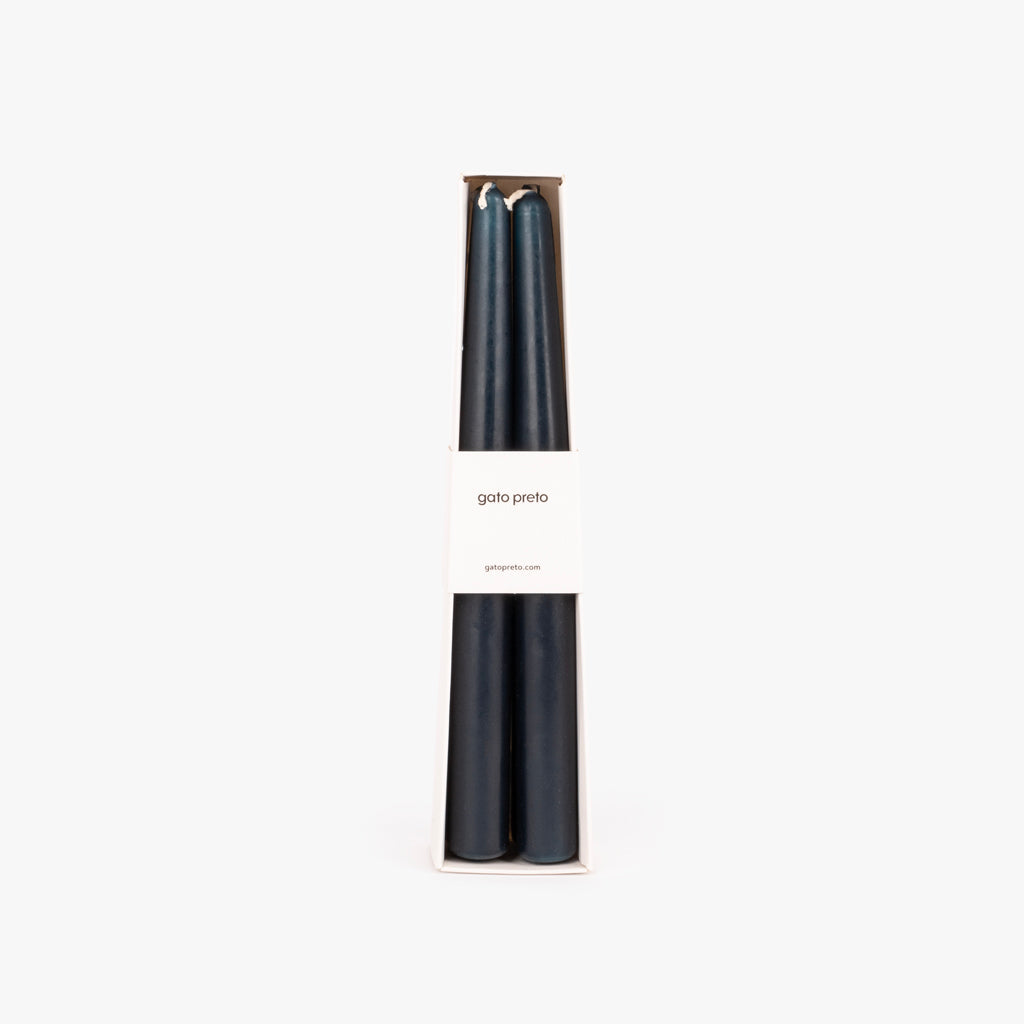 Conjunto de Velas Castiçal Azul Escuro NOX