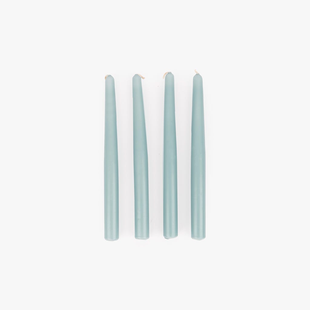 Conjunto de Velas Castiçal Azul Claro NOX