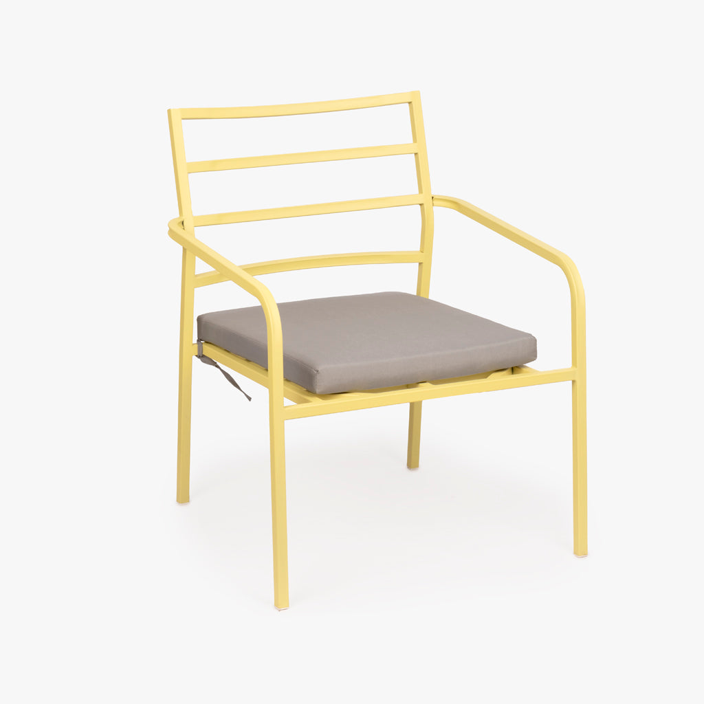 Sillón metal amarillo BONFIM