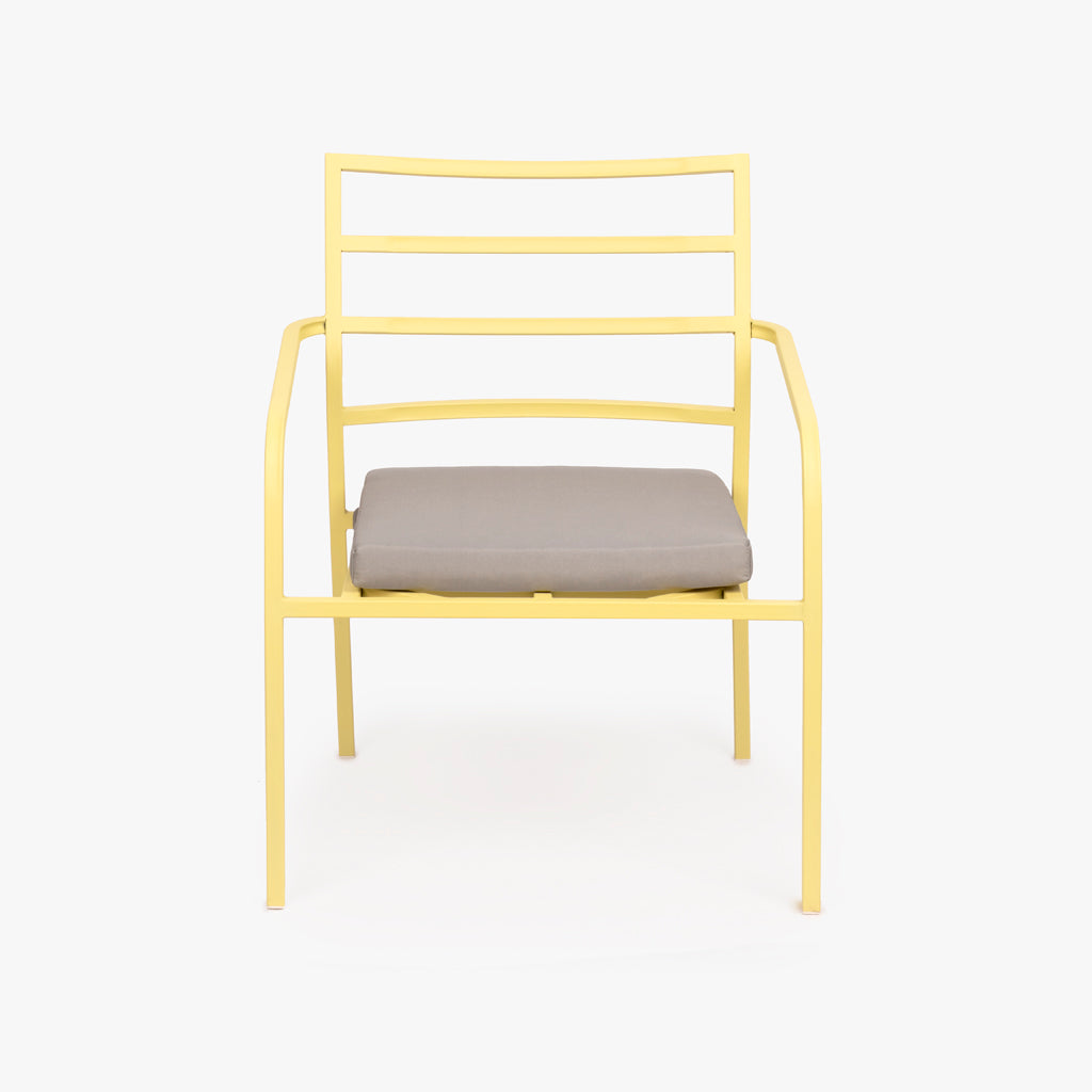 Sillón metal amarillo BONFIM