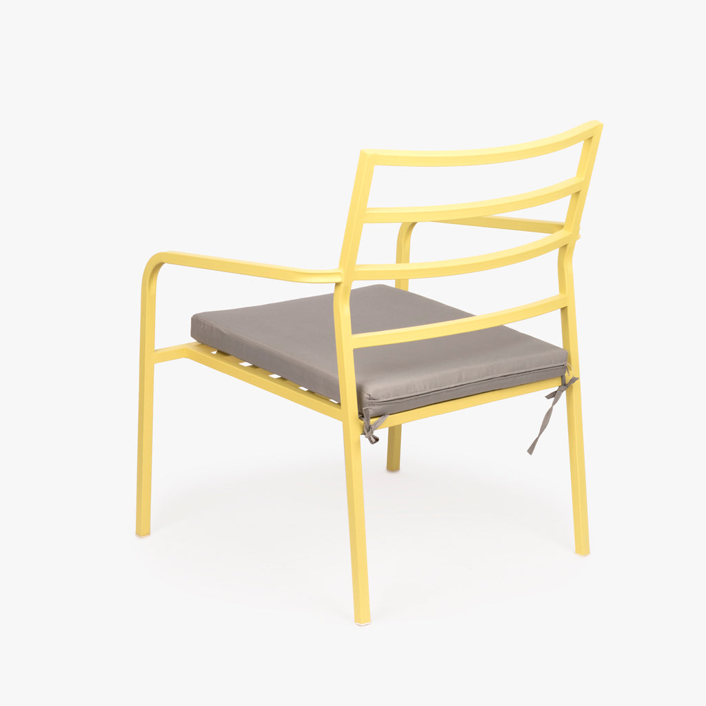 Sillón metal amarillo BONFIM