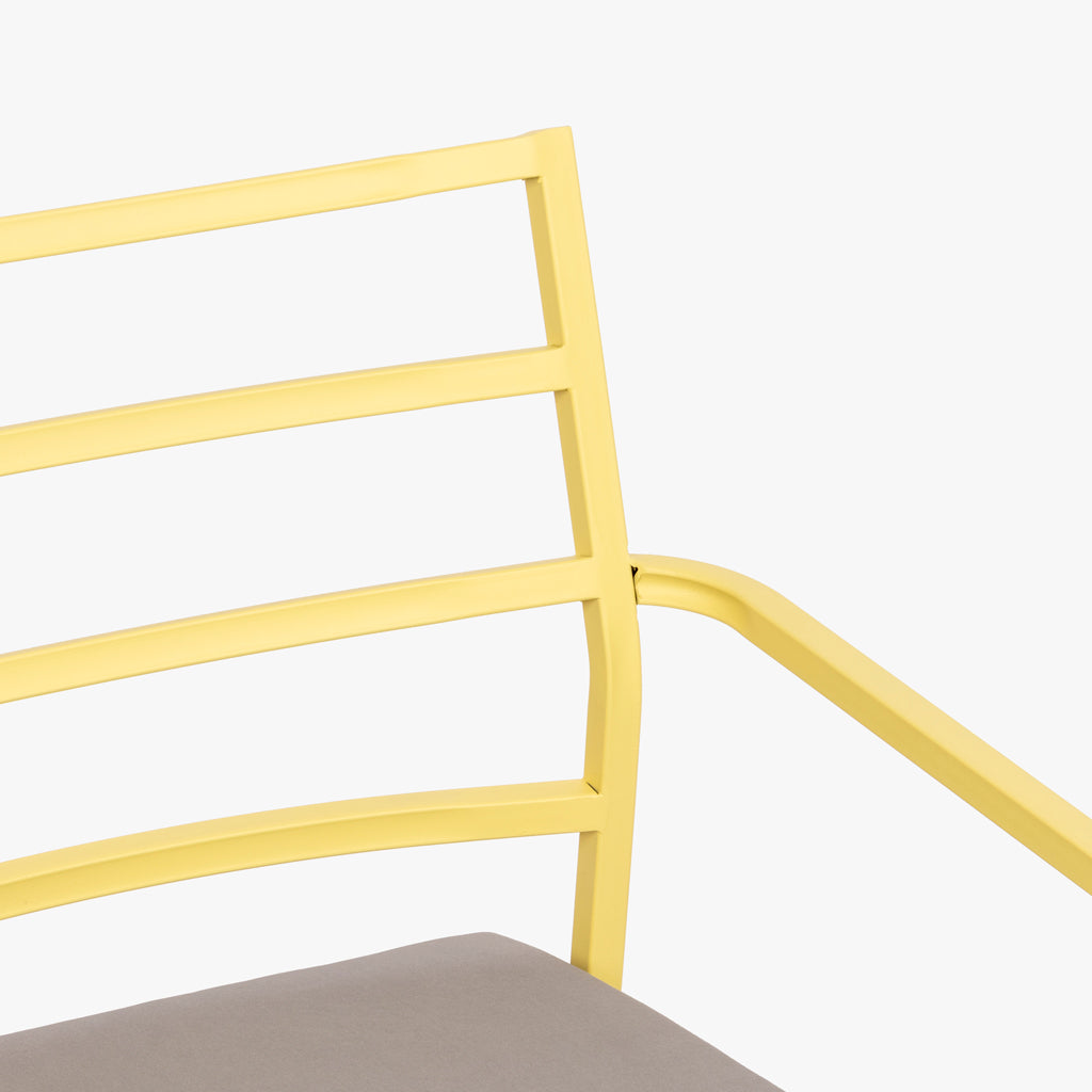 Sillón metal amarillo BONFIM