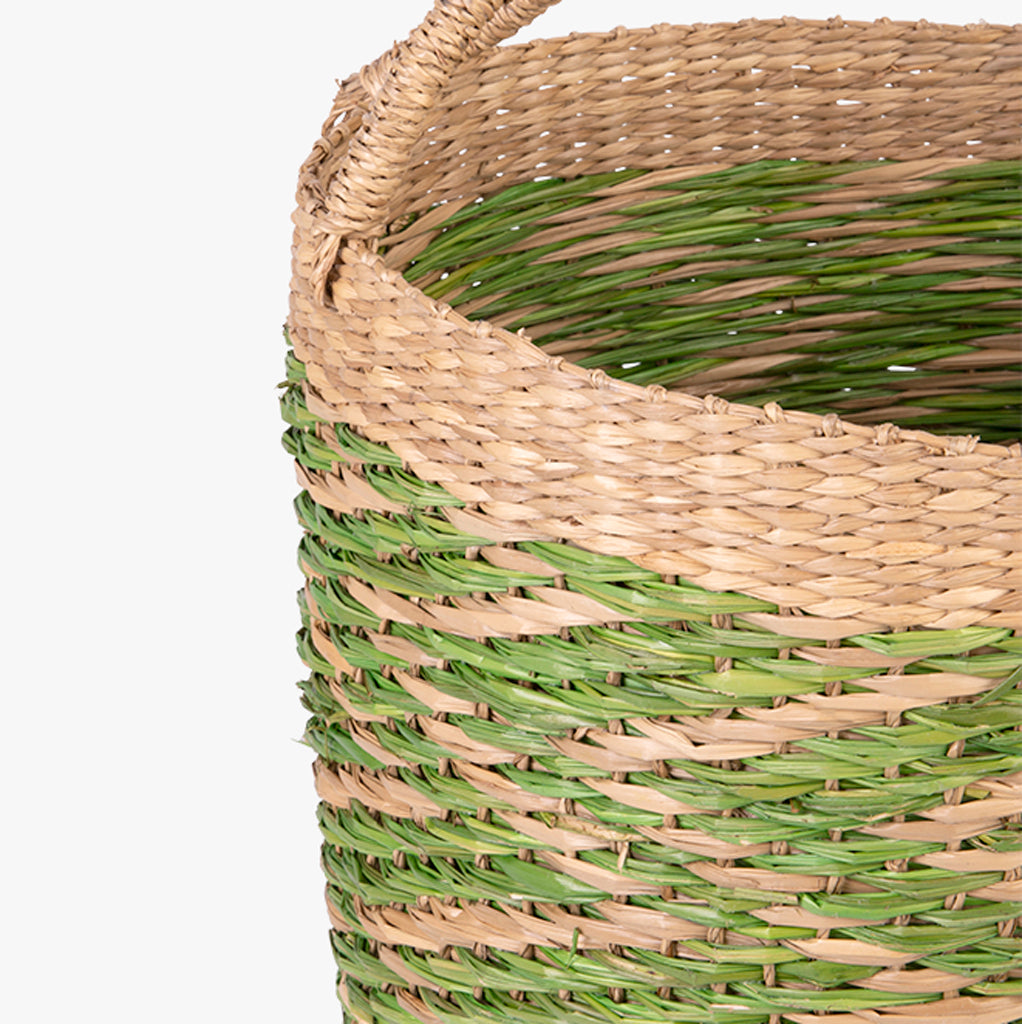 Panier avec poignées vert d35 cm VINH