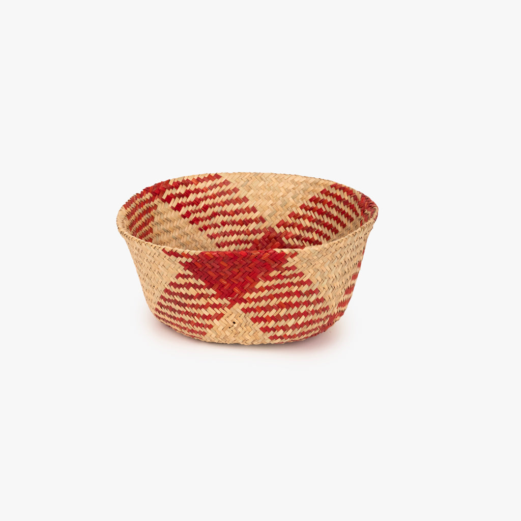 Cesto Seagrass Vermelho Grande BASSAC