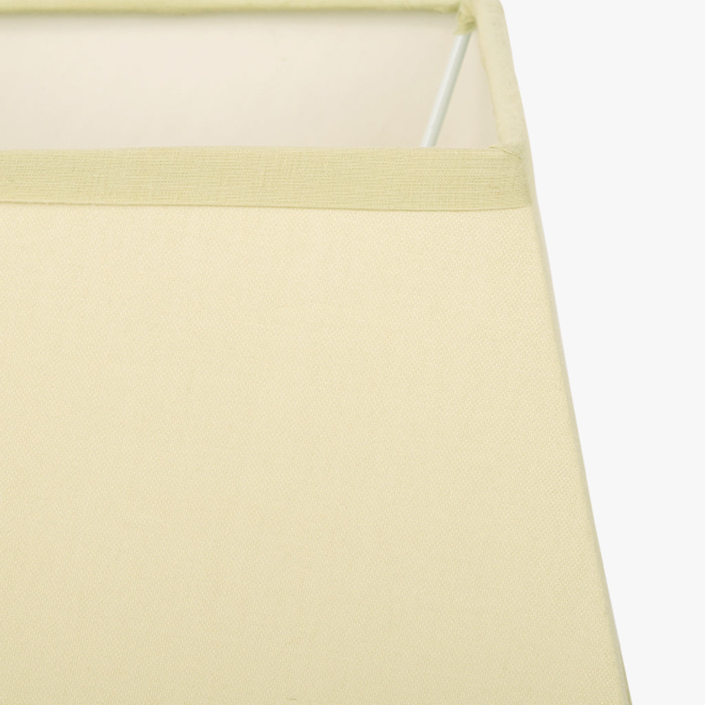 Abatjour carré en soie beige