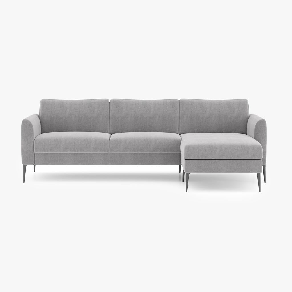 Sofá chaise longue gris CRUISE