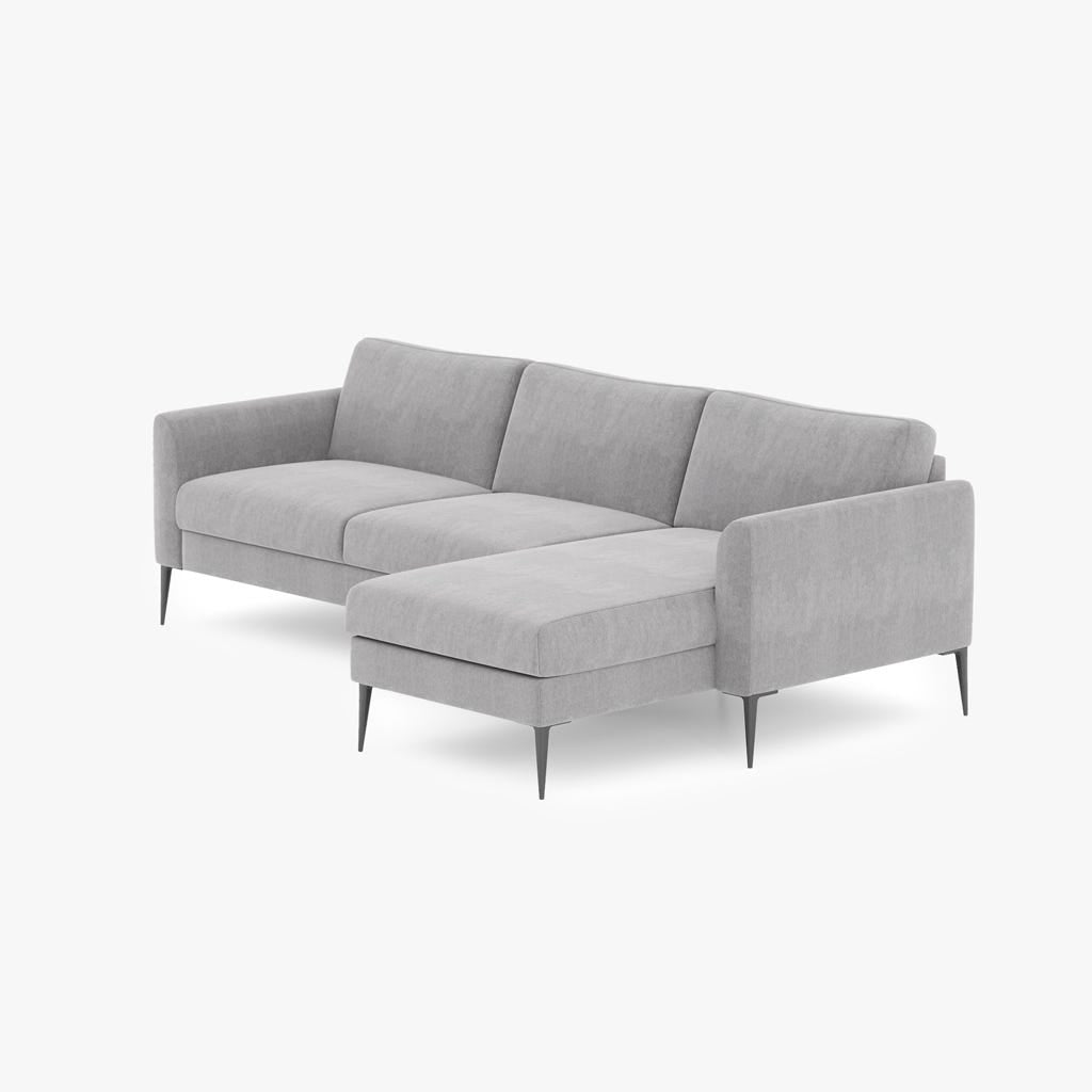 Sofá chaise longue gris CRUISE