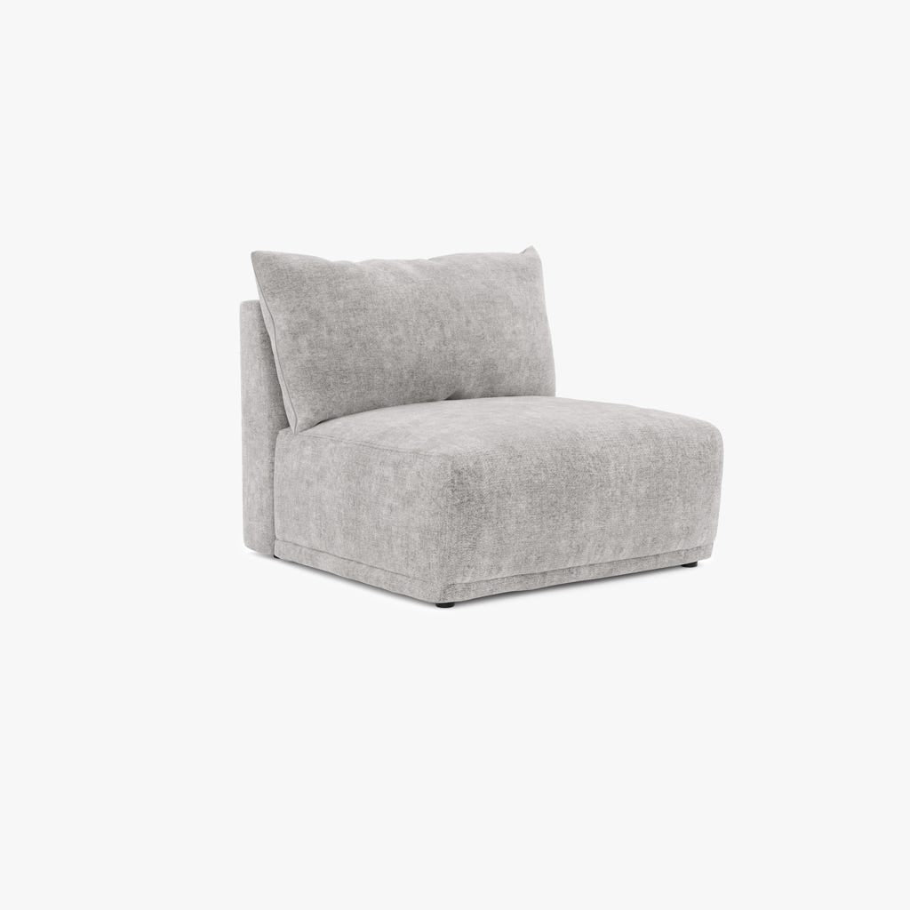 Módulo de sofá sem braço cinza COTILLARD