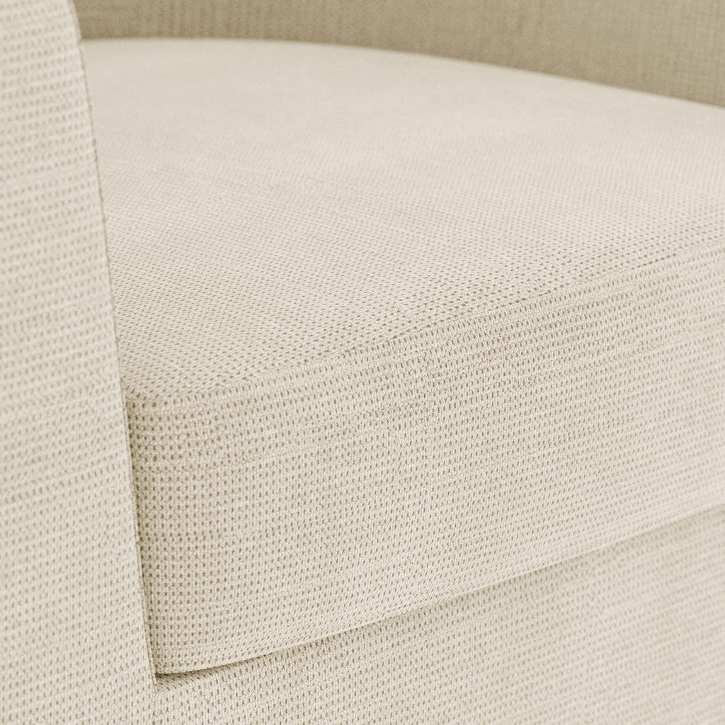 Fauteuil pivotant beige DUPARC