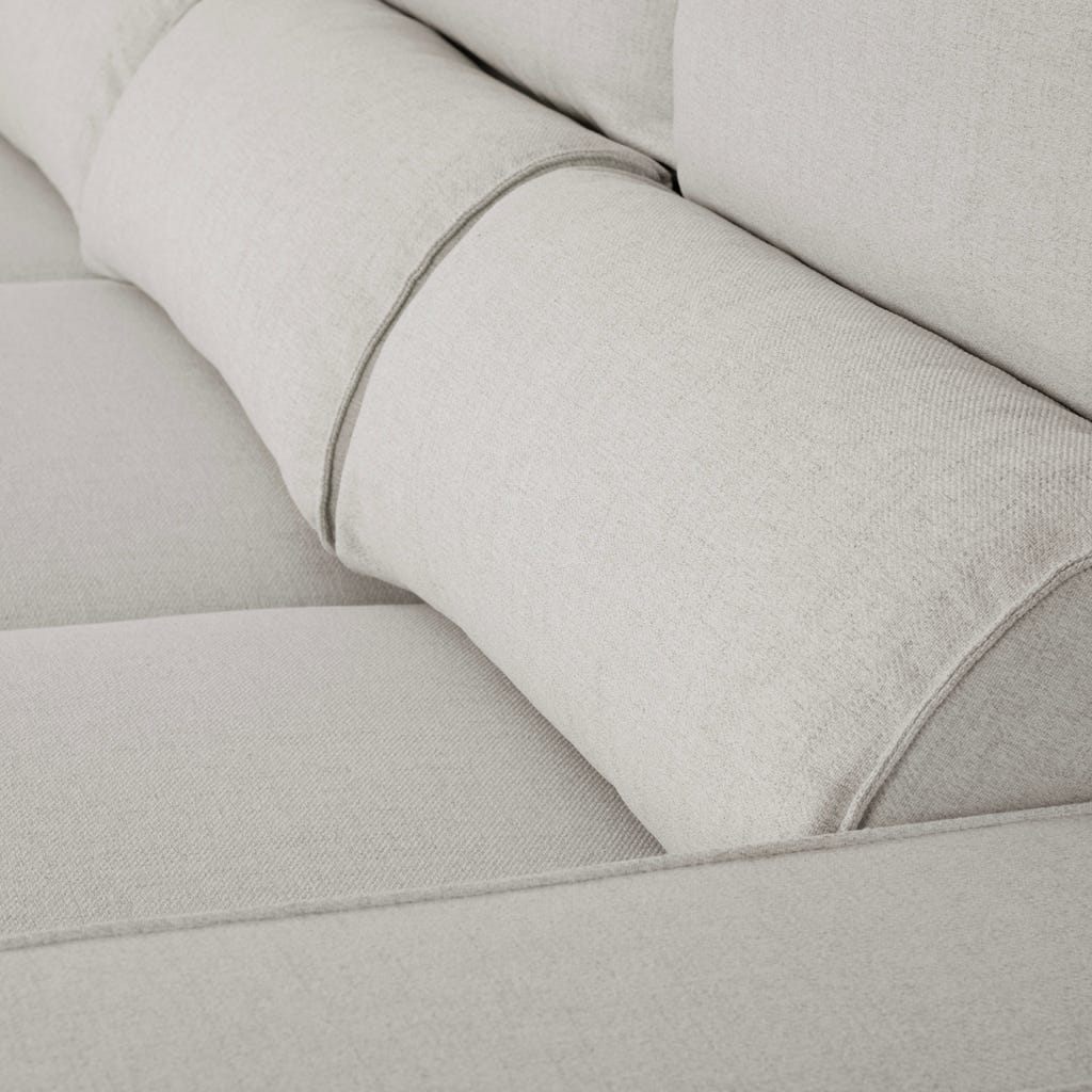 Sofá cama com chaise longue bege SANDLER