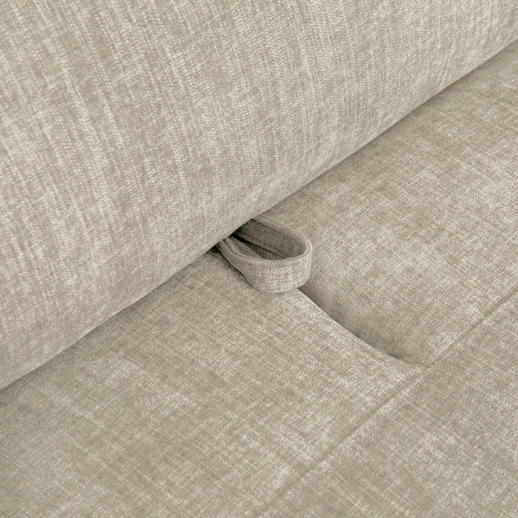Sofá chaise longue direita bege BARDEM