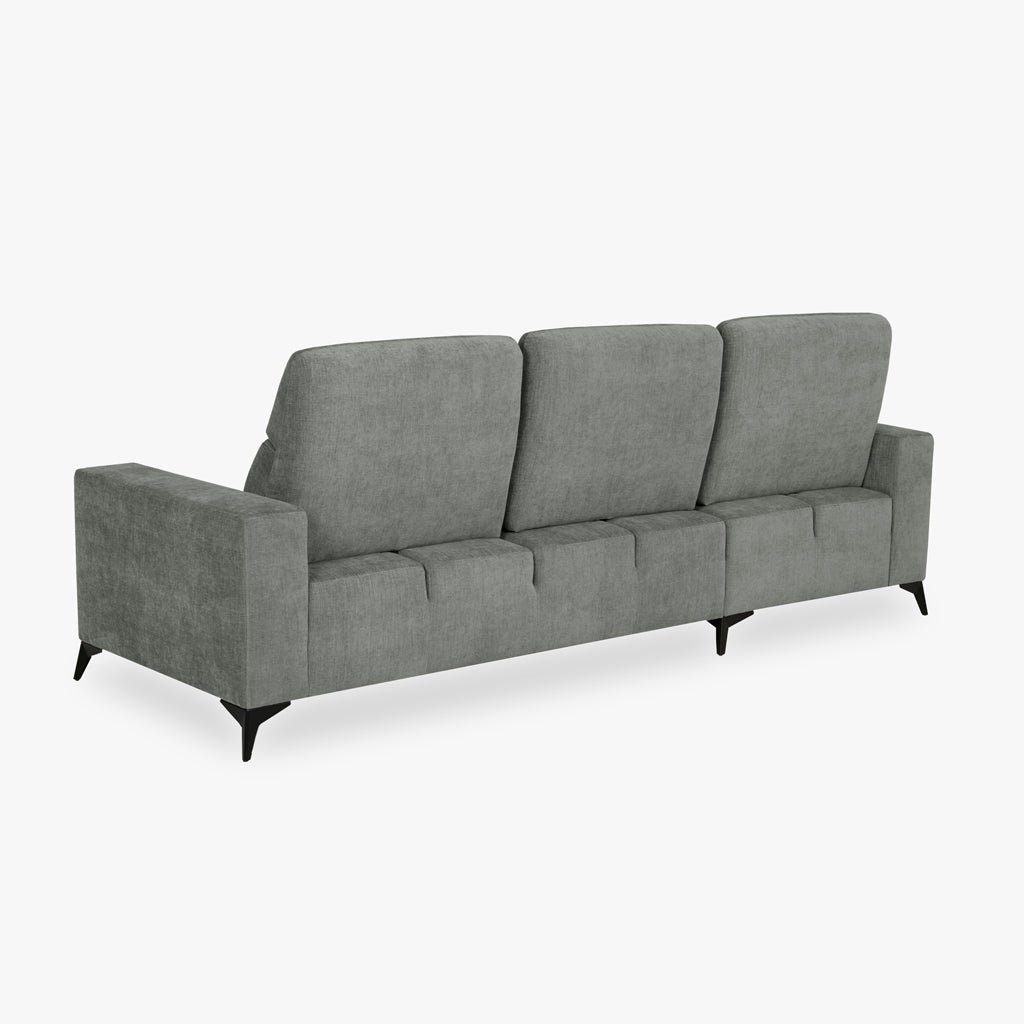 Sofá chaise longue esquerda cinza BARDEM