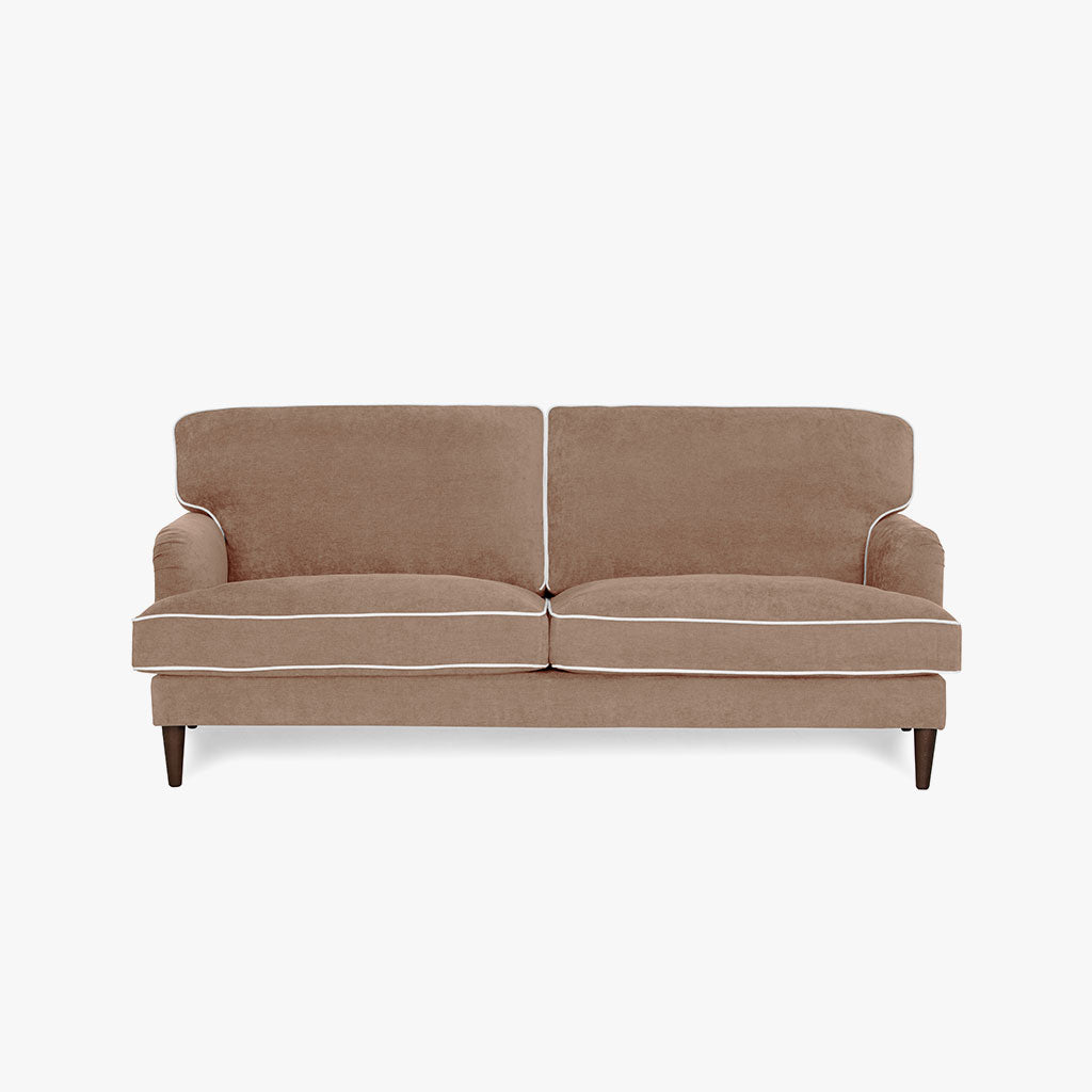 Sofá de 3 plazas SPENCER color caramelo/beige