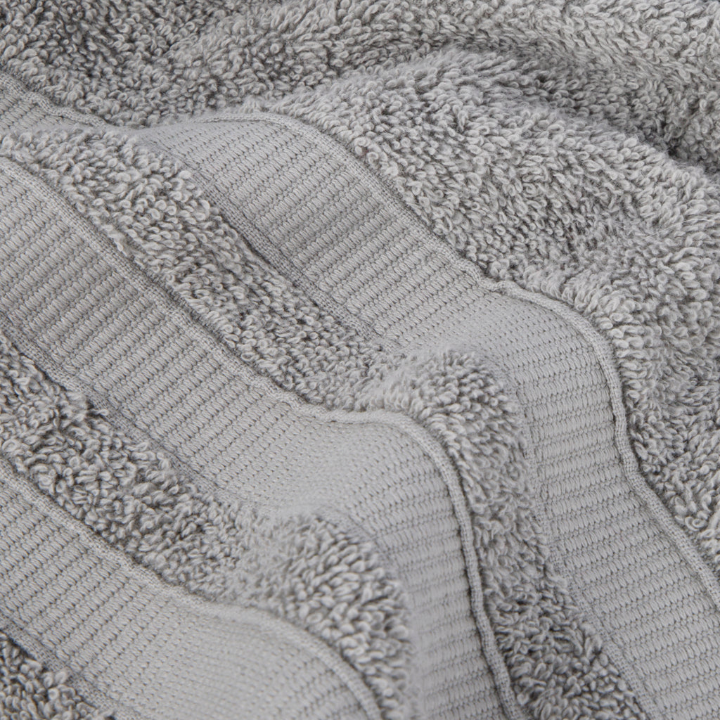 Serviette de visage gris 30x50 cm 4EVERYDAY