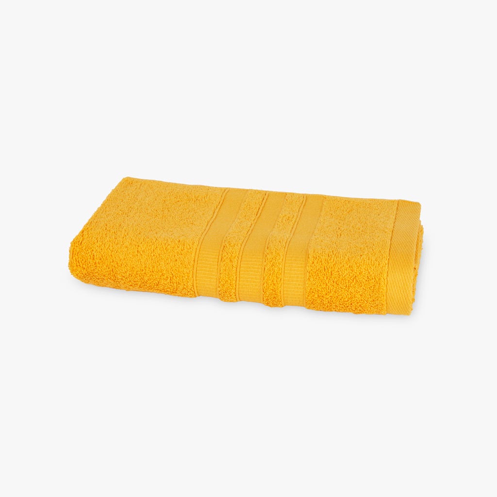 Toalha de Banho de Rosto Algodão Amarelo 4EVERYDAY