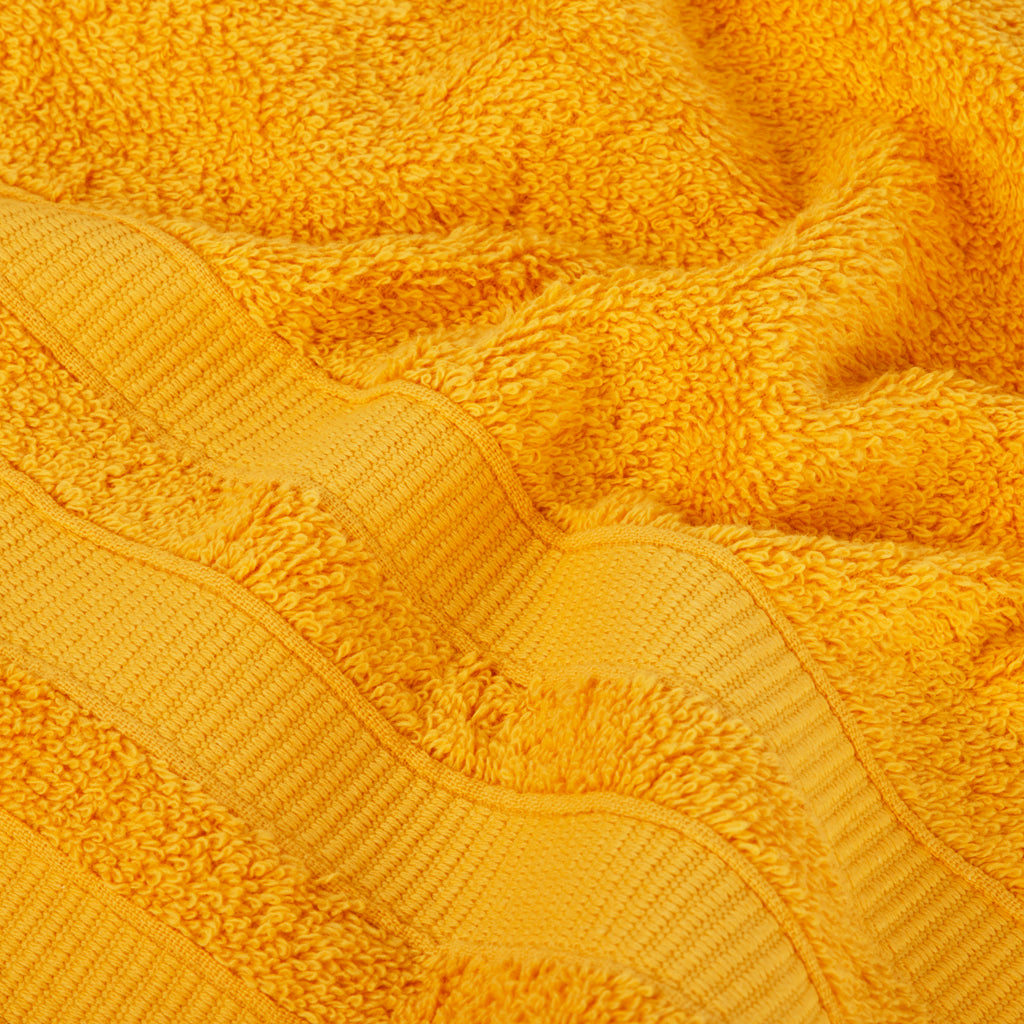 Serviette de visage jaune 30x50 cm 4EVERYDAY