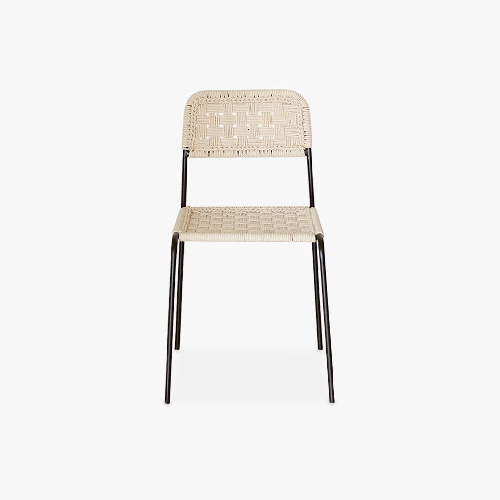Cadeira corda natural 46x49x80cm TULUM