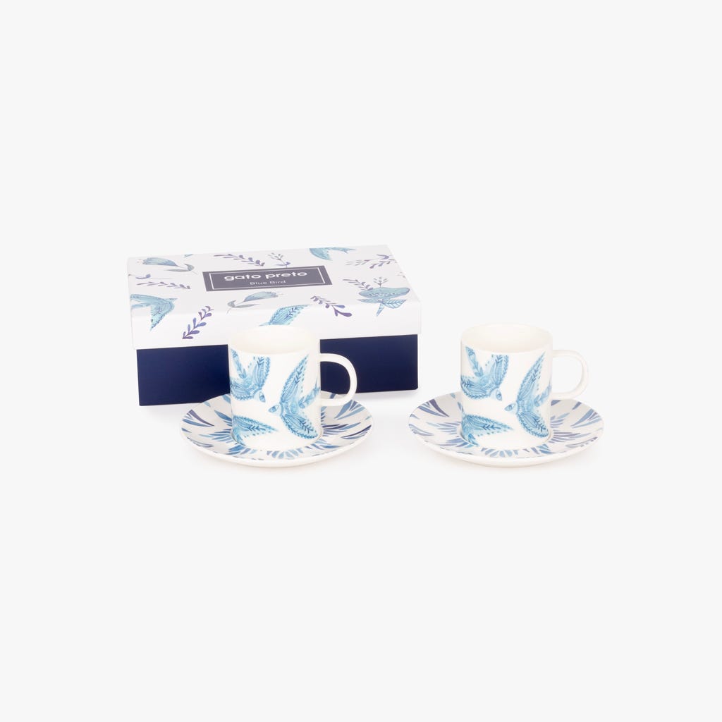 2 tazas de té BLUE BIRD