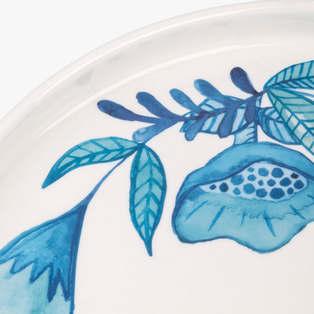 Assiette à gâteau avec spatule BLUE BIRD