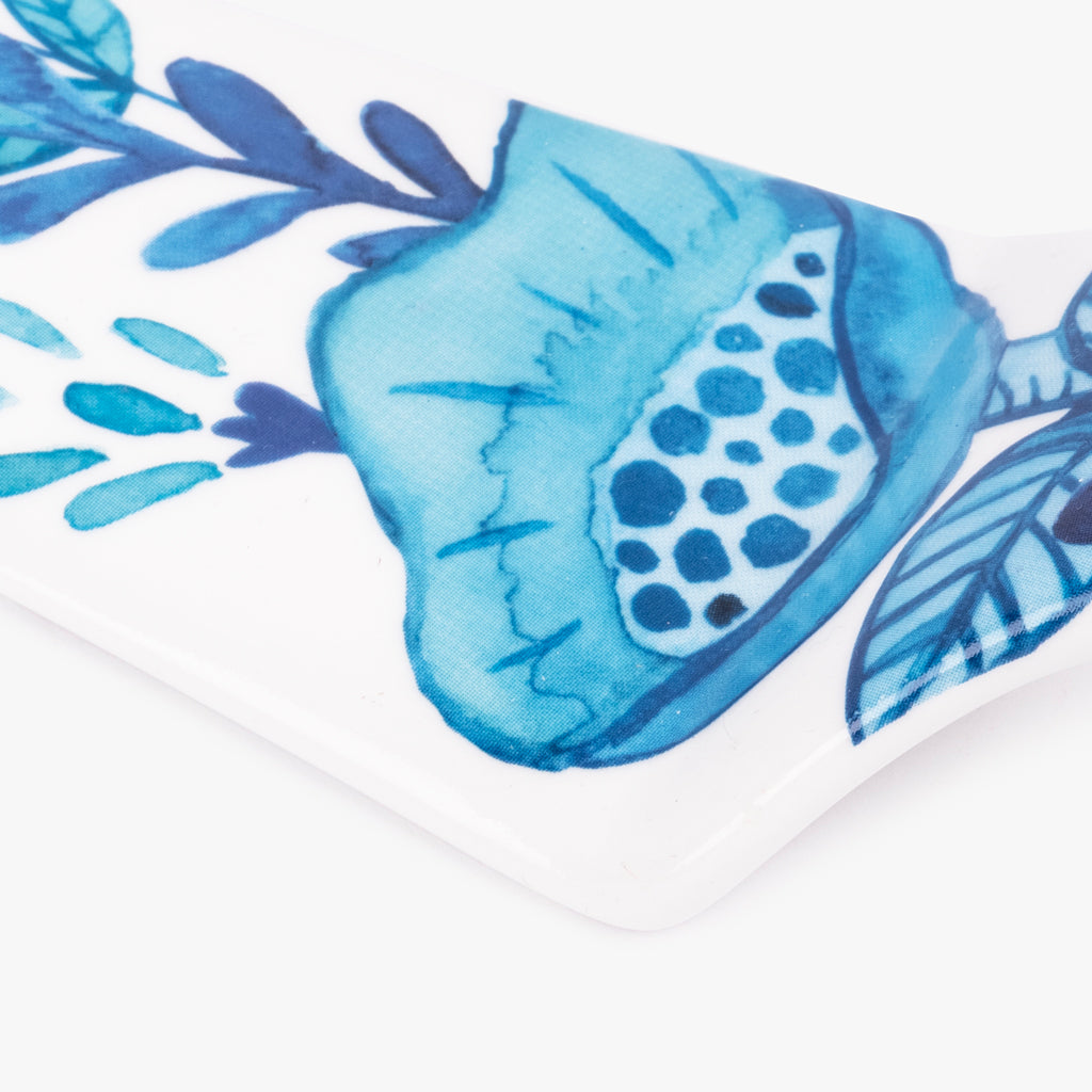 Assiette à gâteau avec spatule BLUE BIRD