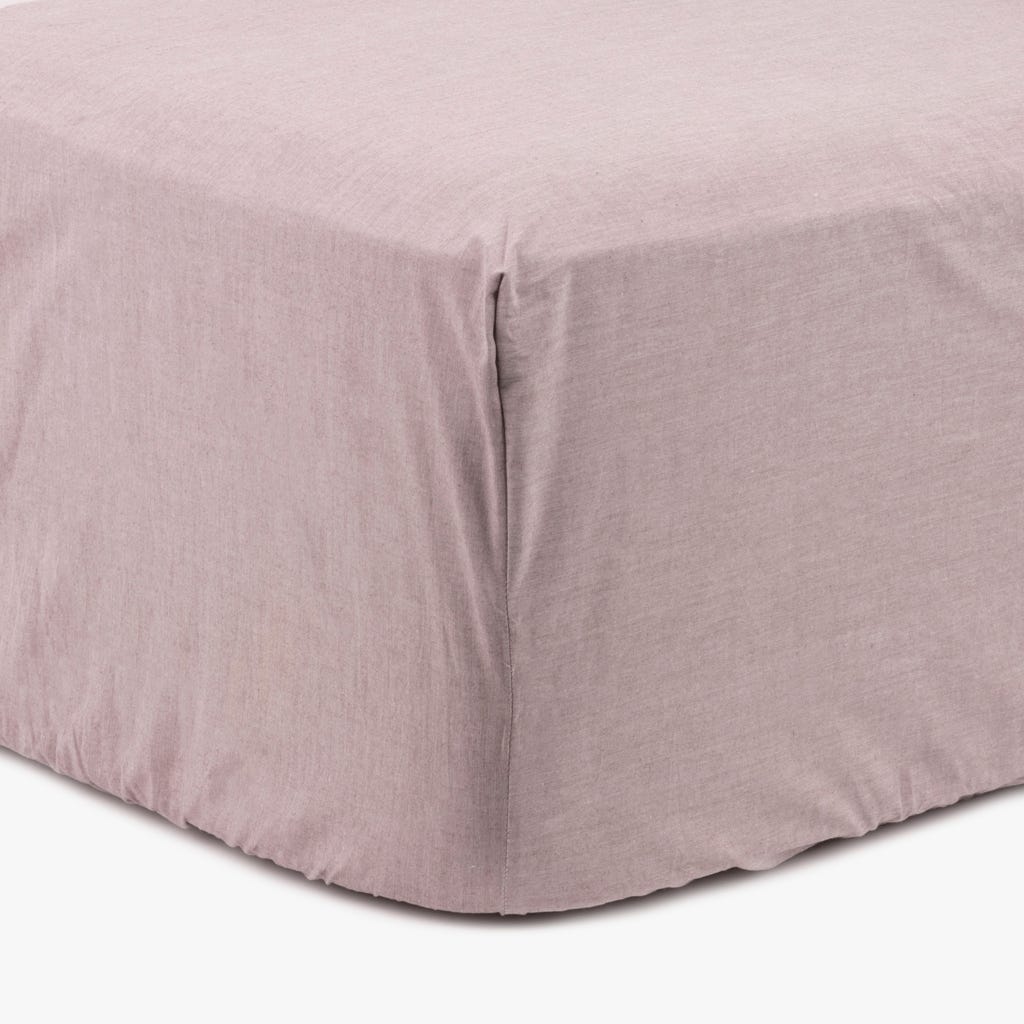 Lençol ajustustável algodão bege - Cama (80x200+30) GRÀCIA