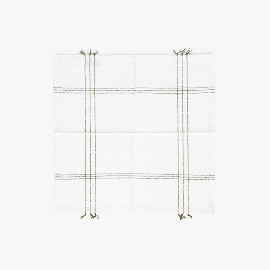 Conjuntos de 2 Guardanapos 
Bege e Verde 45x45 SOFT NATURE