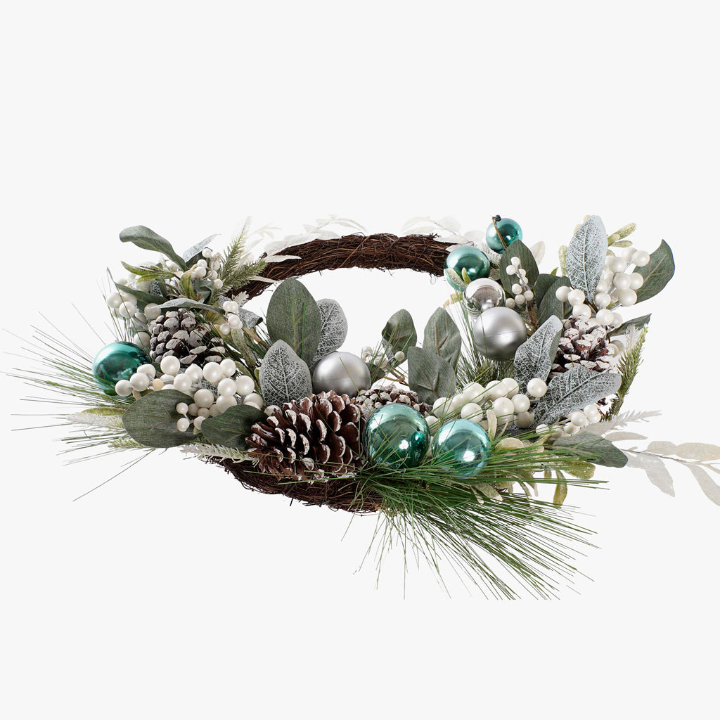 Coroa Natal Azul CELESTIAL