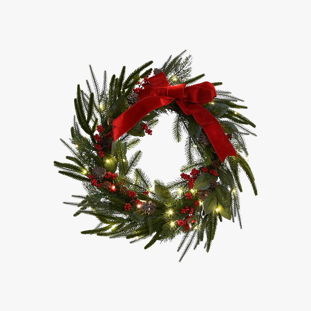 Coroa Laço LED 60cm ALPINE