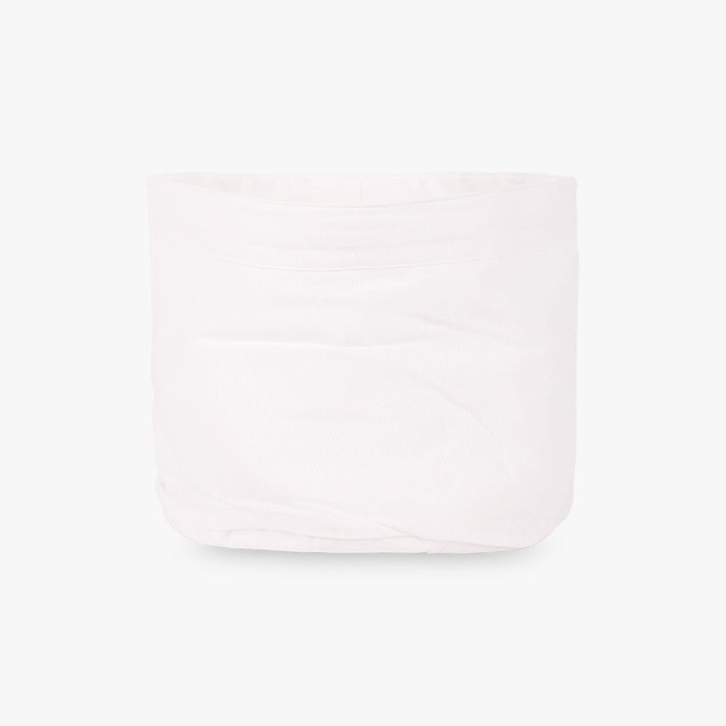 Cesto e Saco de Pão Algodão Branco 4EVERYDAY