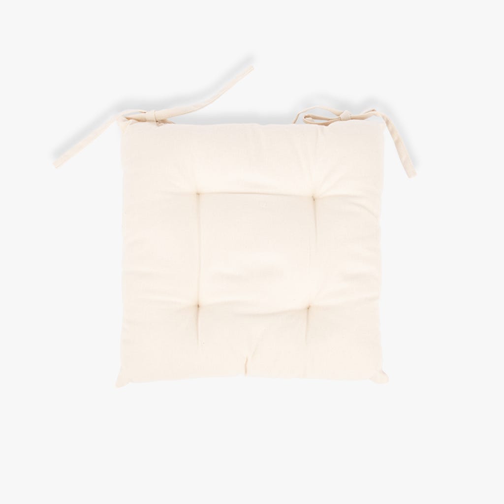 Almofada para Cadeira Algodão Bege 4EVERYDAY