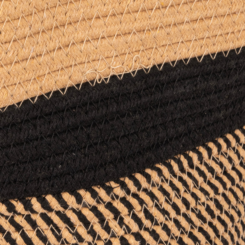 Cesto algodón beige/noir D30x30cm CERCAL