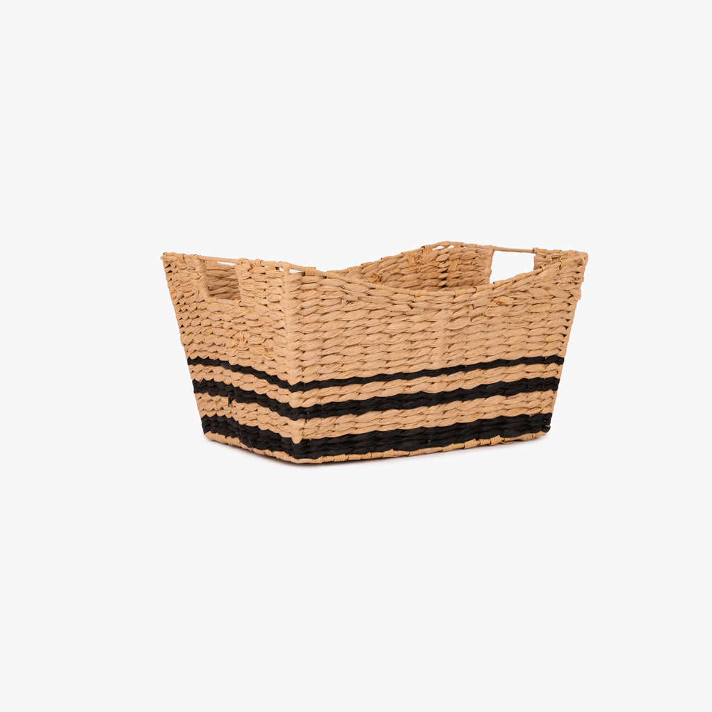 Panier rayé ODEMIRA M Naturel et Noir