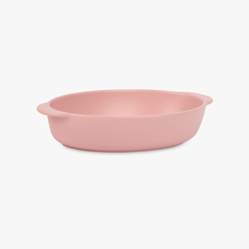 Plateau Ovale Stoneware Rose 34x20cm SUMMER PASTELS