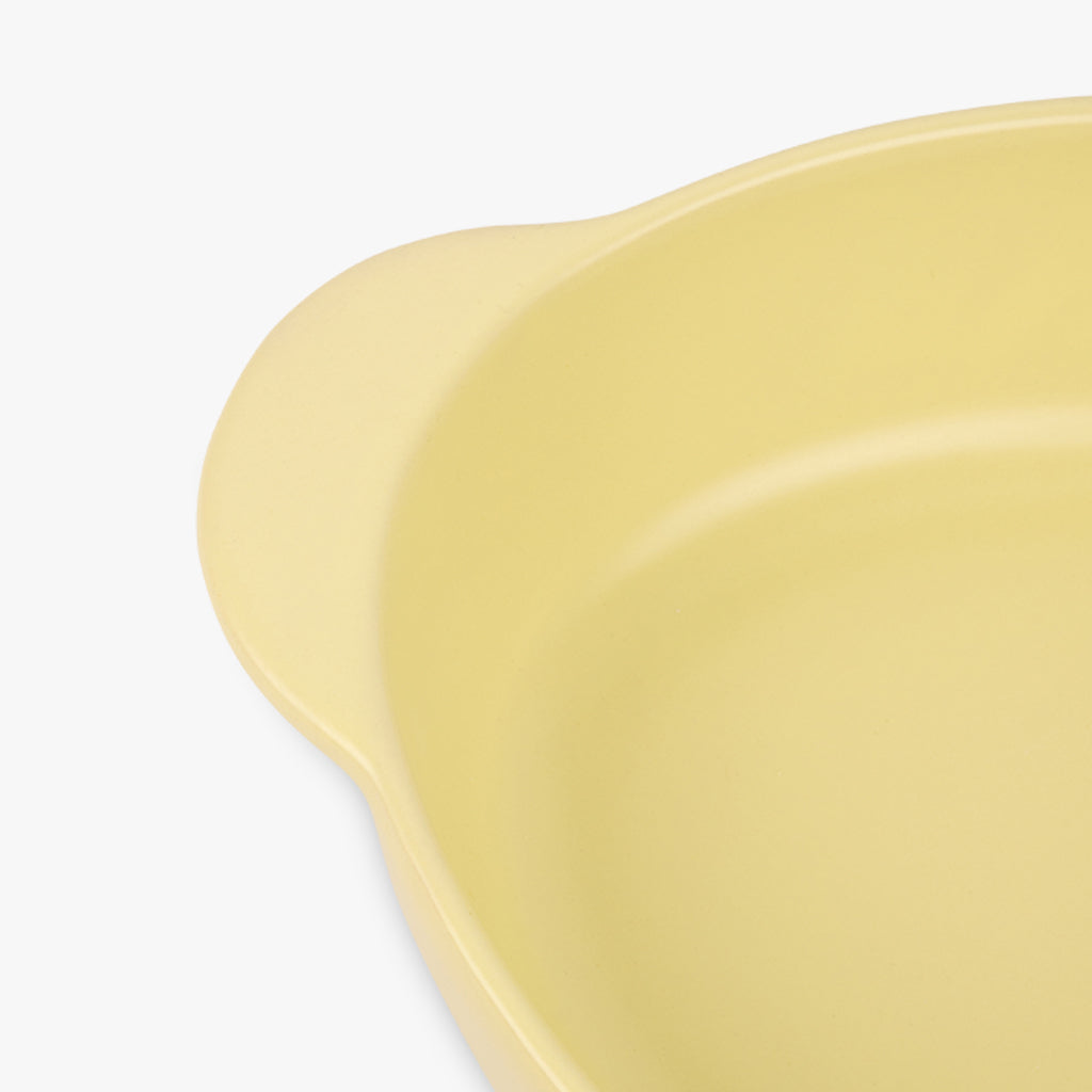 Plateau Ovale Stoneware Jaune 34x20cm SUMMER PASTELS