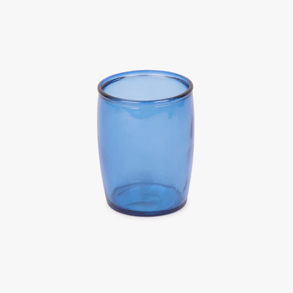 Copo de Banho de Vidro Reciclado Azul NAHA
