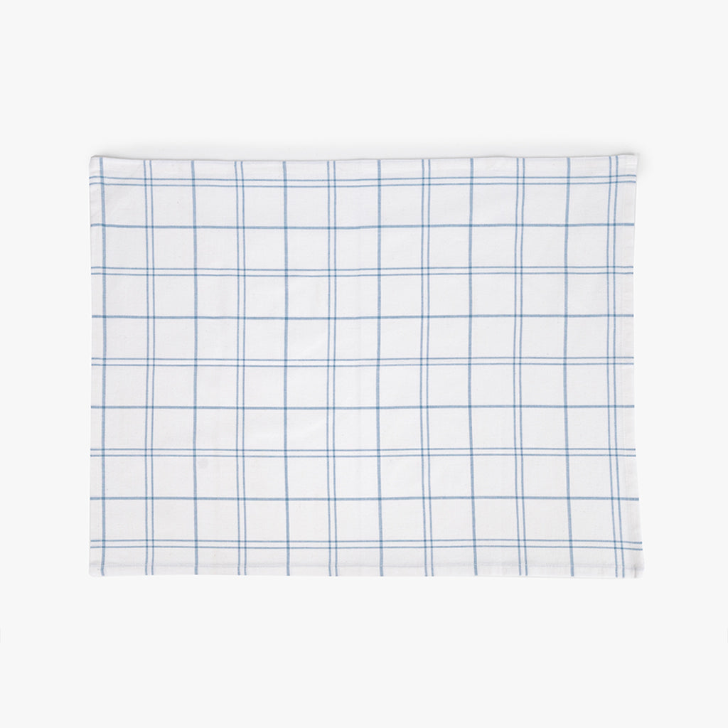 Conjunto de dois panos de Cozinha Xadrez Azul e Branco EVERYDAY