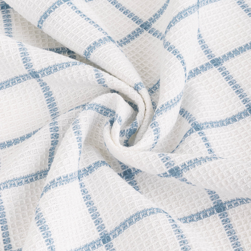 Conjunto de dois panos de Cozinha Xadrez Azul e Branco EVERYDAY