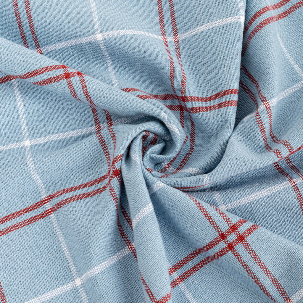 Conjunto de dois panos de Cozinha Xadrez Azul, Bordeaux e Branco CHECKS