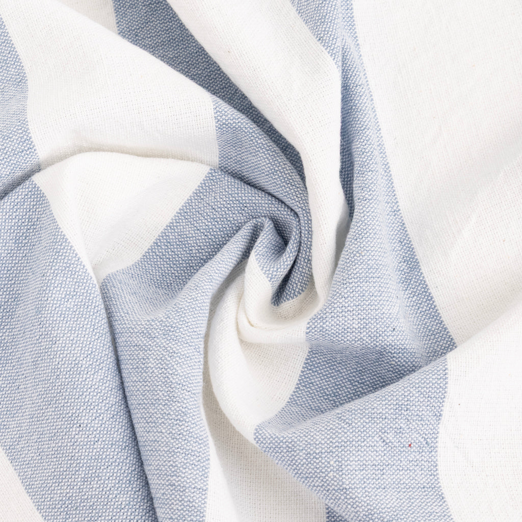 Conjunto de dois Panos de Algodão Riscas Azul e Verde TÂNGER