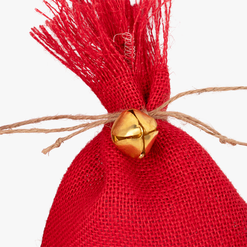 Conjunto 3 Sacos de Juta Vermelhos COZY