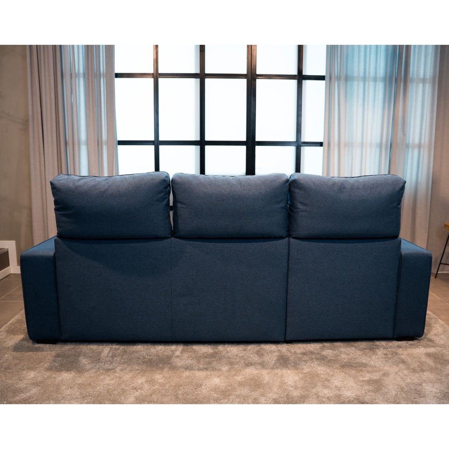 Sofá - Cama 4 Lugares com Chaise Longue Reversível e Arrumação - HarperC1536BFSRG8220_C24